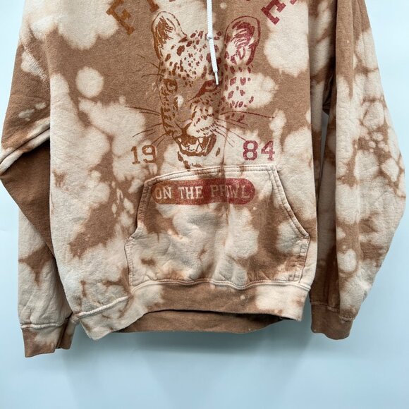 Goodie Two Sleeve Womens Tie Dye Hoodie Fierce Graphic Tan/Multi Size Mediu - Picture 3 of 8